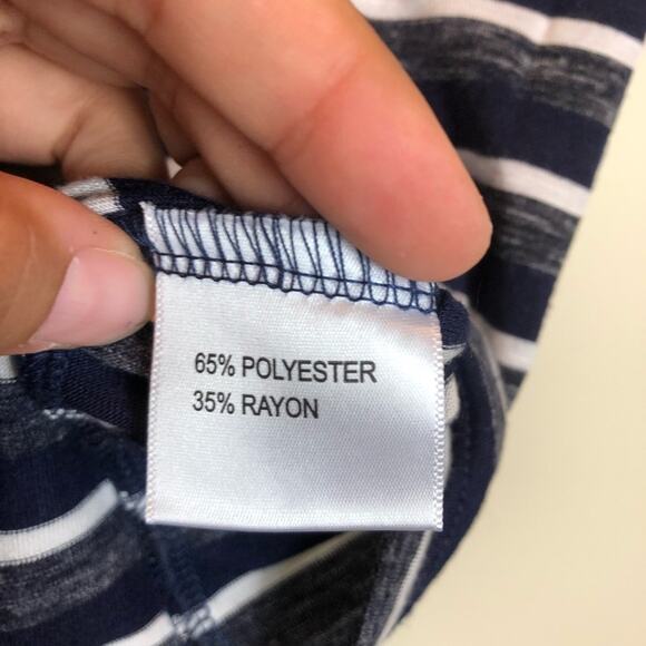 Striped Tie Front Tank - Picture 4 of 6